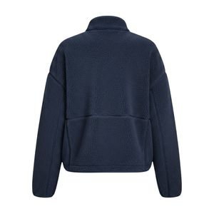Chaqueta Sherpa Azul Extra Grande con Cierre para Mujer, Sudadera de Cuello Alto para Invierno, Diseño de Logotipo Personalizado, para Exteriores - Product Image 5