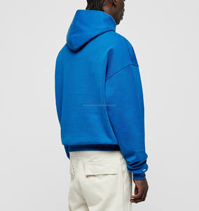 Sudadera con capucha Lisa Unisex de alta calidad, Sudadera con capucha de palangre cepillada de ajuste relajado de gran tamaño, venta al por mayor para invierno - Product Image 4