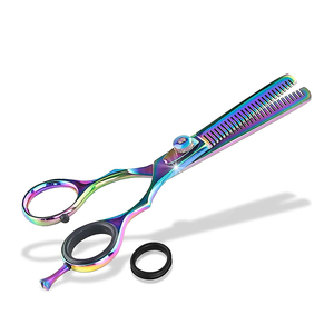 Ciseaux à effiler professionnels en acier inoxydable pour coiffure, manche ergonomique avec dents de précision pour salon de coiffure - Product Image 1