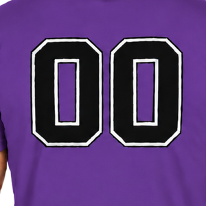 Camiseta Morada Ajustada para Hombre, Manga Corta, Cuello Redondo, Estampado Personalizado, Corte Slim, Informal, de Algodón, Venta al Por Mayor, Ropa Urbana Deportiva - Product Image 5