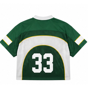 Maillot de football en maille vert et blanc 2026 pour homme, manches courtes, respirant, en polyester, col rabattable, vêtements de sport toutes saisons - Product Image 6