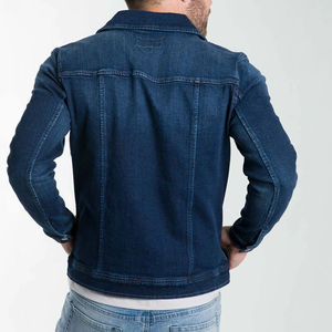 Hot Selling Regular Fit Bulk Quality Fast Delivery <b>Men</b> <b>Denim</b> <b>Jacket</b> Front Covered Button Design Custom Made <b>Men's</b> Jeans <b>Jackets</b> - Product Image 5