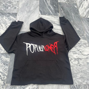 Sudaderas con Capucha Extra Grandes de Otoño para Hombre, 100% Algodón, con Bolsillo, Estilo Pullover, Felpa Francesa, con Estampado Puff, Ecológicas - Product Image 5