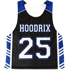Custom Sublimated Basketball Jersey Tank <b>Top</b> Unisex White Black Blue Player Name Number 25 Breathable Moisture Wicking Athletic - Product Image 2