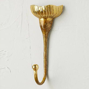 High Quality Vintage Farm Aluminum Metal <b>Wall</b> Mounted Hanger Gold Finished <b>Leaf</b> Design Modern Style Hot Selling Hanging Tool - Product Image 5