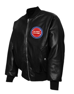 เสื้อแจ็คเก็ตบอมเบอร์แบบกลับด้านได้ Detroit Pistons X Collage - Product Image 2