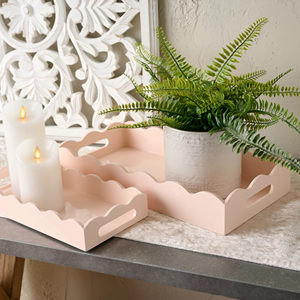 Juego de Bandejas de Madera Lacada de Lujo al por Mayor para Decoración de Mesa de Centro, Bandejas Decorativas para Servir Té en Colores Mixtos, Fabricante Personalizado - Product Image 2
