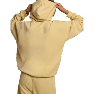 Ensemble de survêtement personnalisé pour femme en coton premium French Terry, coupe oversize, fabricant de vêtements en gros OEM ODM - Product Image 3