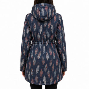 Chaqueta Larga de Lujo para Mujer con Exterior Impermeable, Interior de Forro Polar Suave, Capucha Ajustable y Estilo Urbano Moderno - Product Image 2