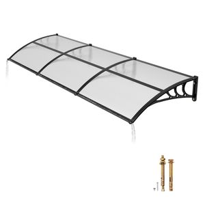 Tettoia Esterna per Porta 38 X 117 Pollici in ABS con Drenaggio, Protezione da Pioggia e Neve - Product Image 1