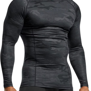 Mens Long Sleeve Rash Guard Womens Long Sleeve Floral Rash Guard Compression Swim Surf Beach <b>Athletic</b> Shirt - Product Image 1