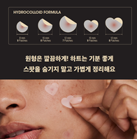 Parches Reusoul de Colágeno Hidrocoloide para Imperfecciones, AC Cica Spot Cover, Sin Fragancia, Forma de Corazón, 41 Parches, Veganos, Para Todo Tipo de Piel
