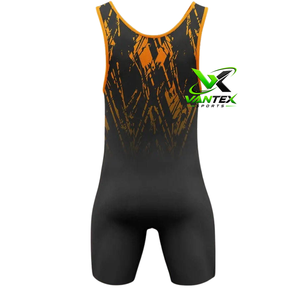 VANTEX SPORTS Unisex Sublimation Printed <b>Wrestling</b> Singlet Quick Dry Spandex Polyester One Piece Romper Adult Custom OEM 200g - Product Image 2