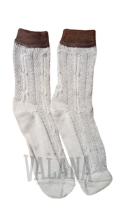 Chaussettes traditionnelles pour hommes Loferl avec motif en tricot torsadé, chauffe-jambes avec section chaussette, tricot circulaire traditionnel pour l'Oktoberfest - Product Image 4
