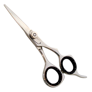 Tijeras de peluquero profesionales de acero inoxidable 420, maquinilla de afeitar afilada, tijeras de salón, punta roma para corte de pelo, herramienta de belleza adelgazante - Product Image 1