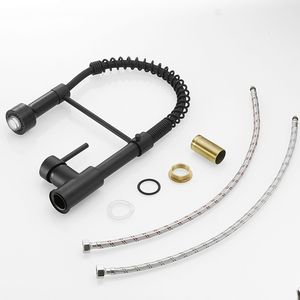 ก๊อกน้ำห้องครัวแบบดึงลงได้พร้อมไฟ LED สำหรับใช้งานเชิงพาณิชย์ ก๊อกน้ำแบบก้านโยกเดี่ยว - Product Image 6