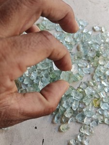 Cristales de Aguamarina Natural en Bruto, Piedras de Cristal Azul Claro, Certificación IGI, Marca MANGALMAY, Rajasthan, para Joyería - Product Image 2