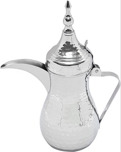 Tetera de Acero Inoxidable de Diseño Moderno y Elegante, Premium, Ecológica, Apta para Microondas, con Tapa y Asa, Crafts Village TP-5128, para Catering - Product Image 5
