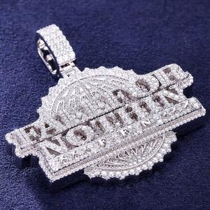 Pendentif Lettre Personnalisé Hip Hop Américain de Luxe Pahal Jewels, Chaîne Maille Cubaine en Argent 925 avec Moissanite VVS1 pour Initiale - Product Image 5