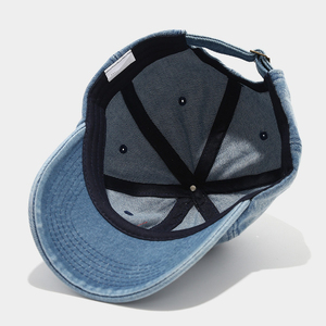 WORK N SHINE SPORTS WEAR Gorra de Béisbol de Lona Azul Claro, 100% Algodón, 6 Paneles, Ajustable, Unisex, Estilo Casual para Primavera/Verano - Product Image 2