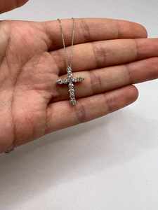 Pendentif croix en argent moissanite RAMDUT IMPEX HP-65, style HIPHOP de luxe, idéal pour les fêtes, événements, bijou religieux, cadeau personnalisé, usage quotidien - Product Image 3