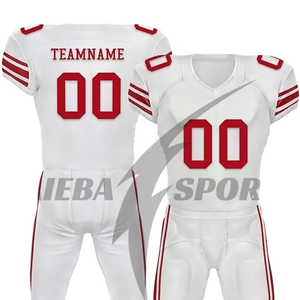 Uniforme de football américain sur mesure, sublimation, qualité supérieure, tissu respirant extensible dans quatre directions, vêtements portés par les équipes de football américaines - Product Image 5