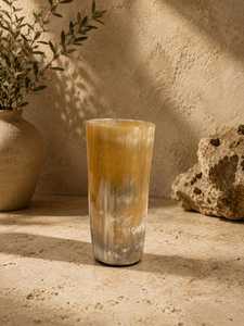 Verres à boire en corne de buffle naturelle, faits à la main – Vaisselle de bar bio - Product Image 5