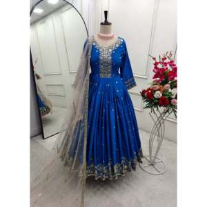 ชุดราตรีดีไซน์เนอร์สง่างามและหรูหรา dupatta ที่สวยงามสำหรับงานปาร์ตี้ - Product Image 3