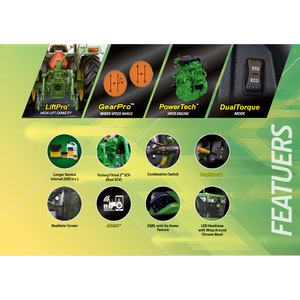 รถไถนา JD 5310 PowerTech 57 แรงม้า, 2100 รอบต่อนาที - (2WD) รุ่นใหม่ พร้อมถังน้ำมันเชื้อเพลิงขนาด 71 ลิตร - Product Image 6