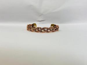 Brass Trendy Bangle <b>Bracelet</b> for Men Women Adjustable Open <b>Cuff</b> Traditional Wellness Jewelry Gift - Product Image 3