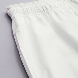 Conjunto de Pijama para Hombre, Blanco, Manga Corta, Transpirable, Abierto por Delante, con Bolsillos, Tela de Satén de Algodón, Ropa de Dormir Informal para Verano - Product Image 6