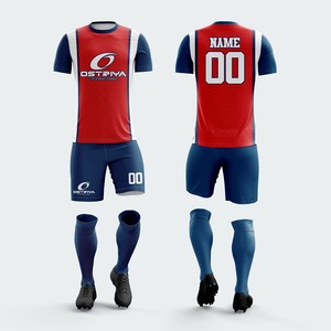 Custom Unisex <b>Soccer</b> Football Uniform Short Sleeve T-Shirt Digital Print Front 100% Polyester Plus Size 340g - Product Image 4