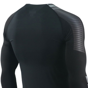 Customized Best Quality UPF50+ Plain MMA Long Sleeve Rash Guard <b>for</b> <b>Men</b> with Quick Dry <b>Compression</b> - Product Image 6