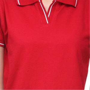 Polo pour femme 100% coton, vente directe d'usine, logo personnalisé imprimé et brodé, polo pour femme - Product Image 5