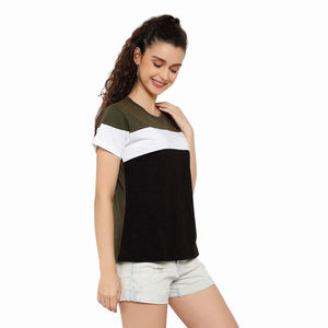 Camisetas de Mujer 2026, Nuevas, 100% Algodón, Manga Corta, Color Sólido, para Mujer - Product Image 3