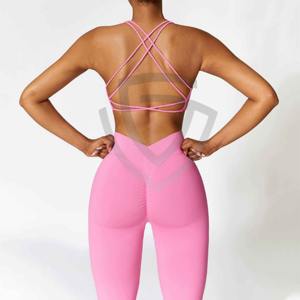 Ensemble de vêtements de sport pour femmes, leggings de yoga sans couture, ensemble de soutien-gorge et leggings de fitness, ensembles de soutien-gorge et leggings pour femmes personnalisables - Product Image 5