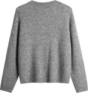 Pull élégant à col en V orné de perles, respirant, pour femme, tricot décoratif chic, idéal pour invitées de mariage - Product Image 6