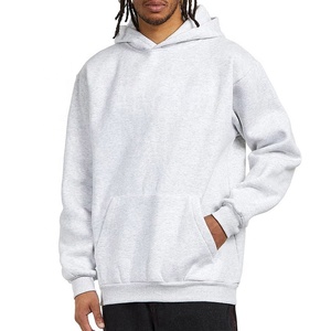 Fabricante personalizado bordado peso pesado algodón grueso hombres en blanco Sudadera con capucha de gran tamaño hombres Sudadera con capucha de gran tamaño - Product Image 1
