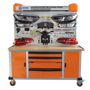 Plateforme de formation automobile, équipement pédagogique, poste de travail intégré avec système électrique et d'éclairage, véhicule à essence - Product Image 1