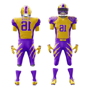 High Quality Breathable Fully Sublimated American Football Uniforms Custom Durable Printed Design Custom Colors Logo Short - Product Image 5