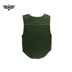 Chaleco de equitación unisex ligero de cintura alta, poliéster y elastano, sin mangas, con cierre de cremallera, transpirable, de color sólido, tejido. - Product Image 3