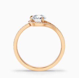 Round Cut Moissanite <b>Ring</b> <b>925</b> Sterling <b>Silver</b> Yellow Gold Plated Classic Engagement <b>Ring</b> Dainty Minimalist Promise <b>Ring</b> - Product Image 2