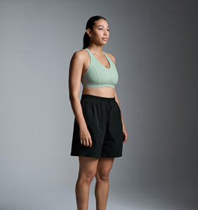 Shorts en coton décontractés pour femmes, couleur unie, avec cordon de serrage, pour l'été – Vente en gros - Product Image 2