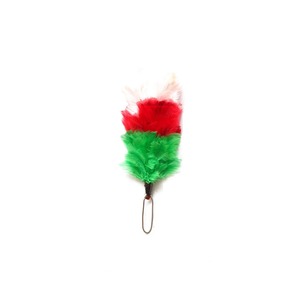 Faux Fur <b>Feather</b> Hackle Plume with Velvet Fabric and Bow Pattern for Glengarry Balmoral Bonnet <b>Hat</b> Cap - Product Image 5