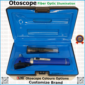 Ensemble d'instruments d'otoscopie à fibre optique haute performance bleu, certifié CE, garantie de 3 ans pour clinique - Product Image 5