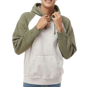 À la mode couleur bloc blanc doux coton broderie Logo unisexe pull sweat hommes sweats à capuche 2025 - Product Image 4