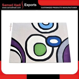 Tapis en laine faits main par des artisans indiens, tapis de prière brodés et tuftés à la main pour salon, vente en gros, fournisseur d'usine - Product Image 3