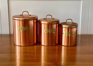 ภาชนะใส่ชา กาแฟ น้ำตาล ทำจากทองแดง สำหรับจัดเก็บในครัว ใช้งานได้ทุกวัน ใช้งานง่าย เหมาะสำหรับการทำอาหารและเตรียมเครื่องดื่มในชีวิตประจำวัน - Product Image 2