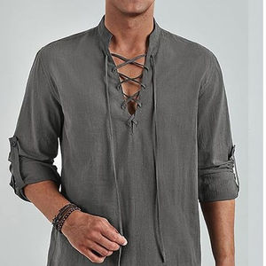 Chemises Ghillie Jacobite pour hommes, toutes tailles disponibles, nouvelle couleur / Service OEM, prix bas professionnels, chemises Jacobite - Product Image 4