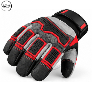 Guantes de motosierra personalizados, duraderos, de nueva llegada, modernos, con puños largos acanalados, paneles multicolor y construcción de palma flexible. - Product Image 3